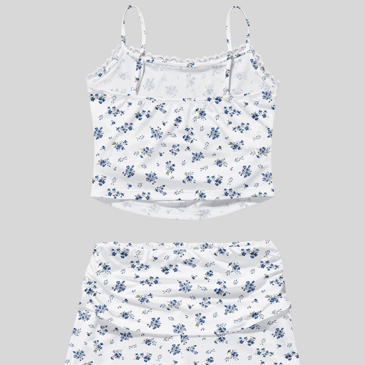 Womens Floral  Slim-Fit Camisole With Straps