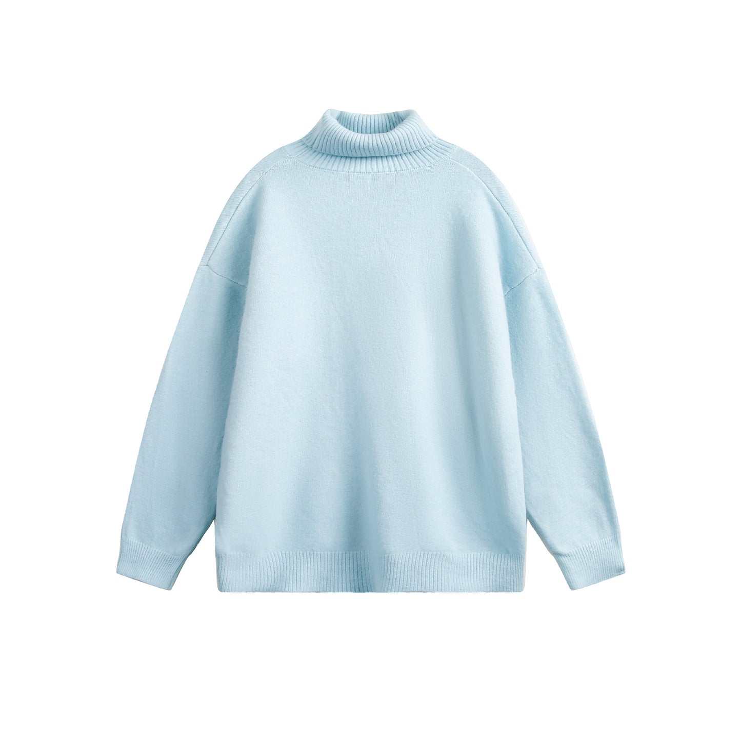 New Solid Color Hoodie Women's American Casual Round Neck Sweater