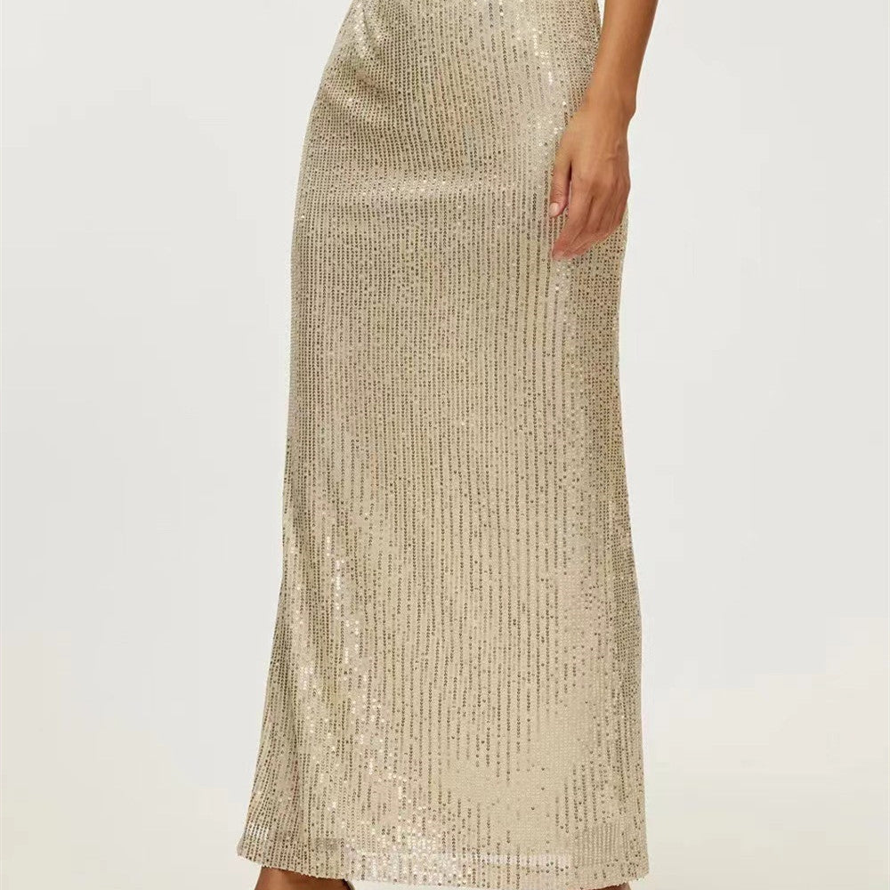 Fashionable Sequins Skirt Street Trend