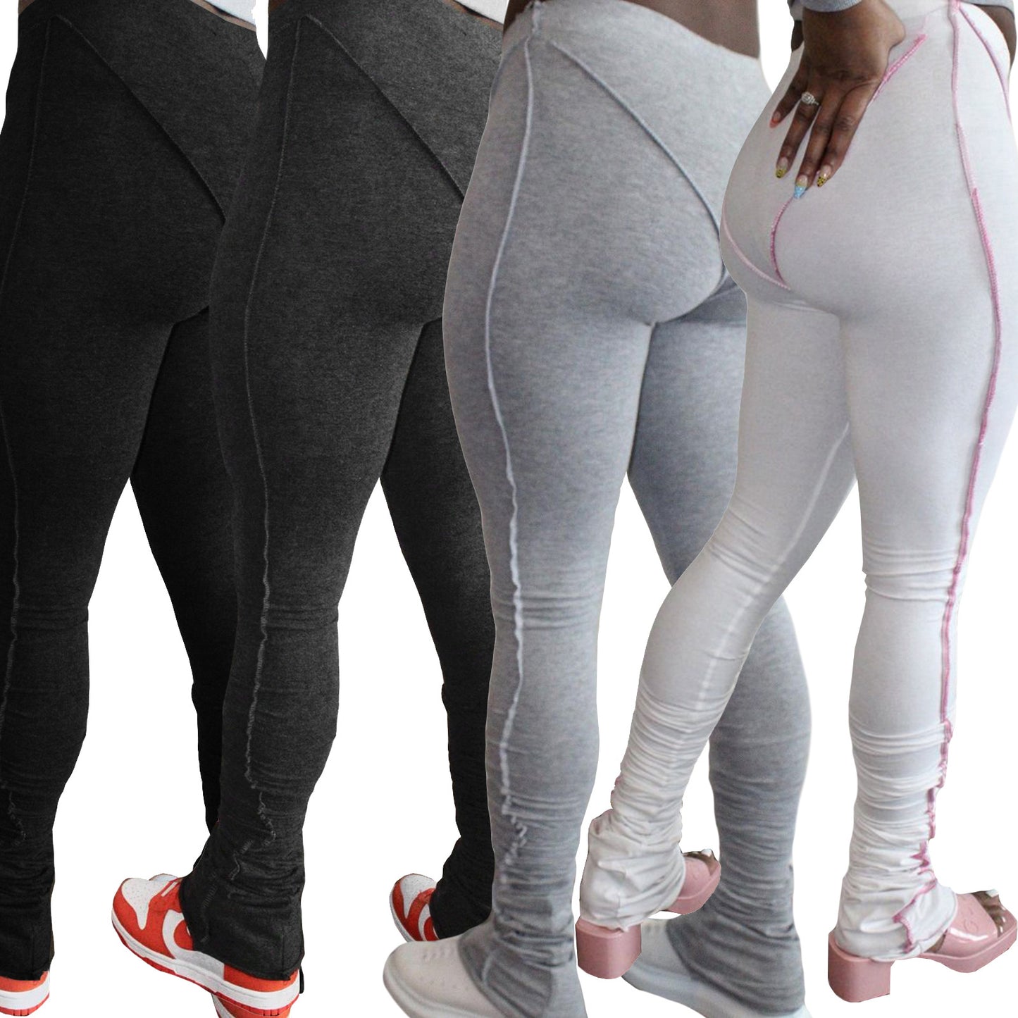 Custom Stacked Cotton Pants