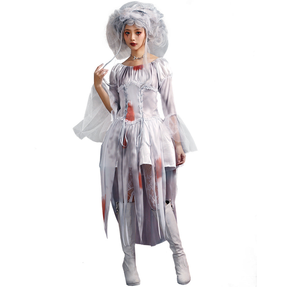Halloween Parent-child Clothing Vampire Bride Bride Personality Makeup Set Pixel