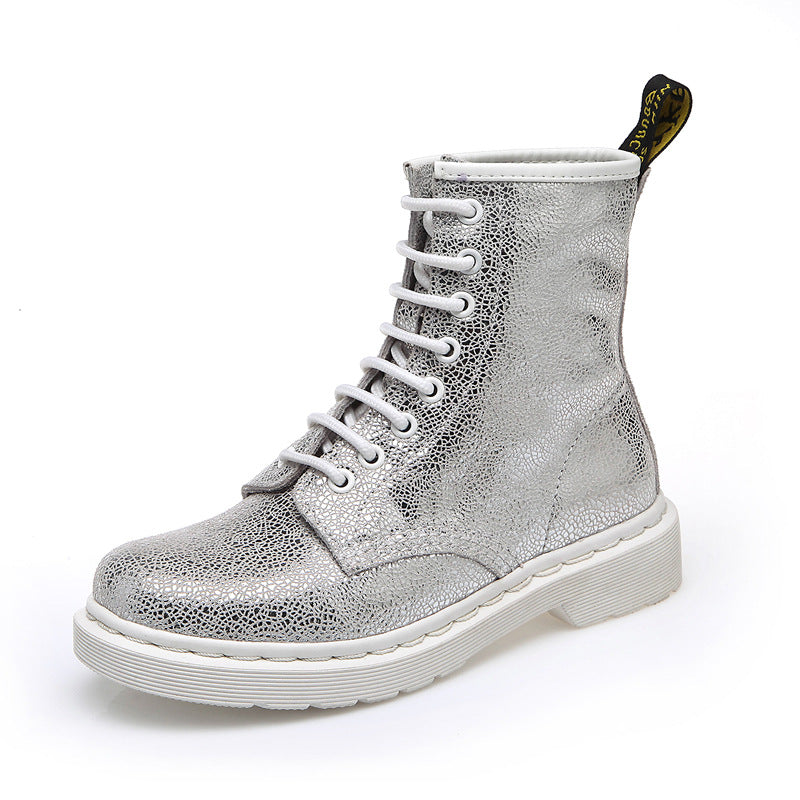 Short Low Heel Flat Mid-tube Single Boots Women