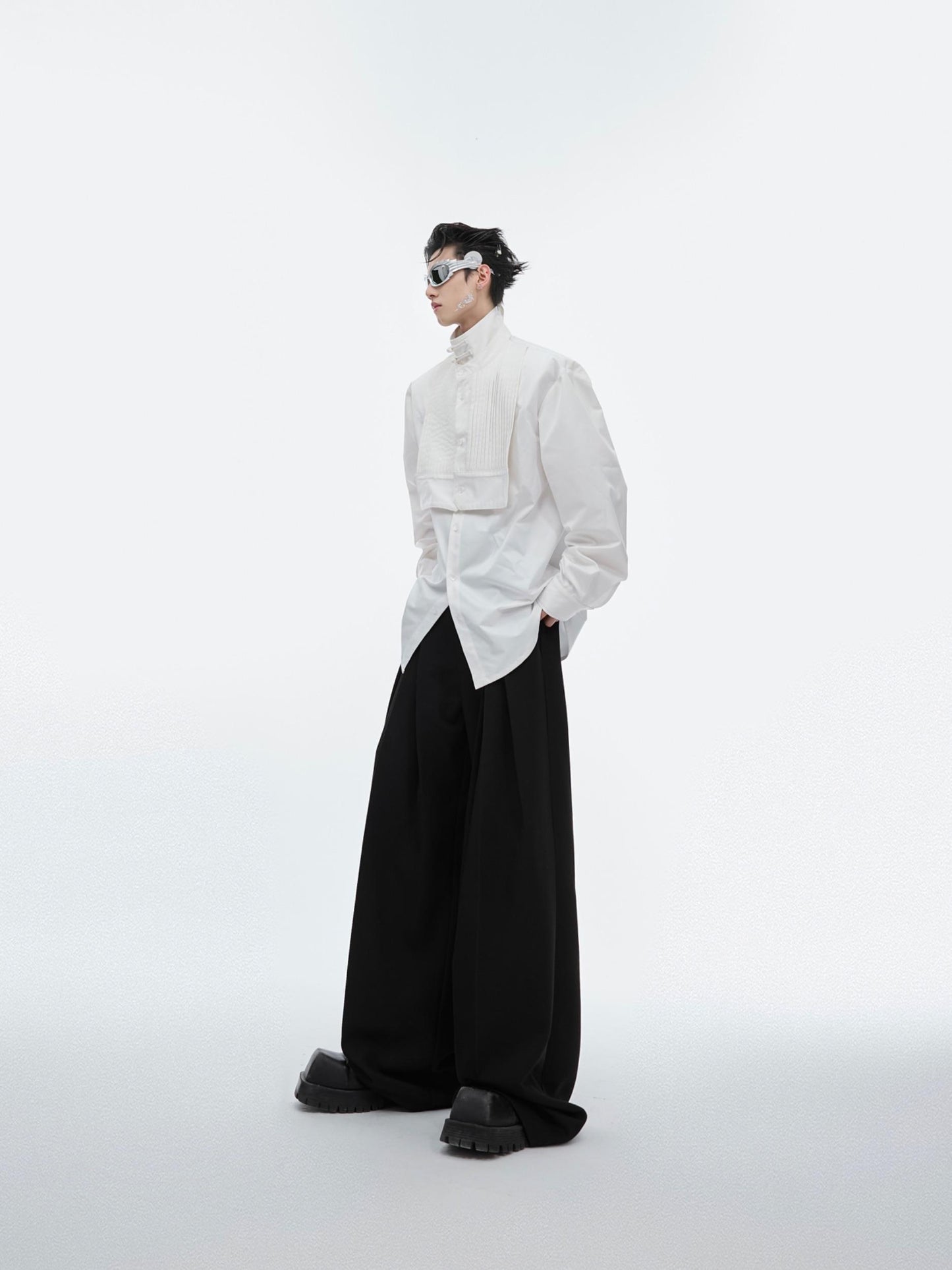Niche Stand Collar Buckle New Chinese Style Shirt Top