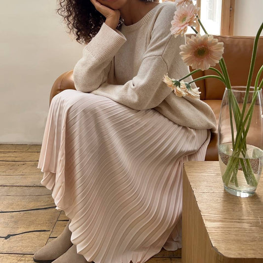 Women's Casual Versatile Pleated Organ Skirt