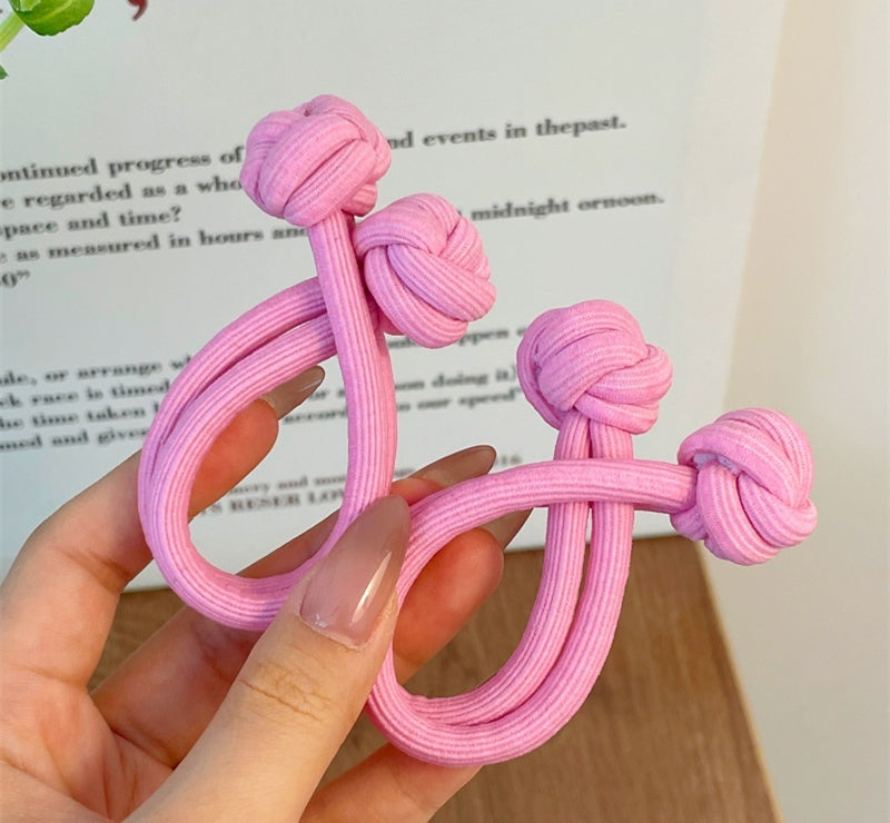 Girls' High-end Hair Band With Rubber Band