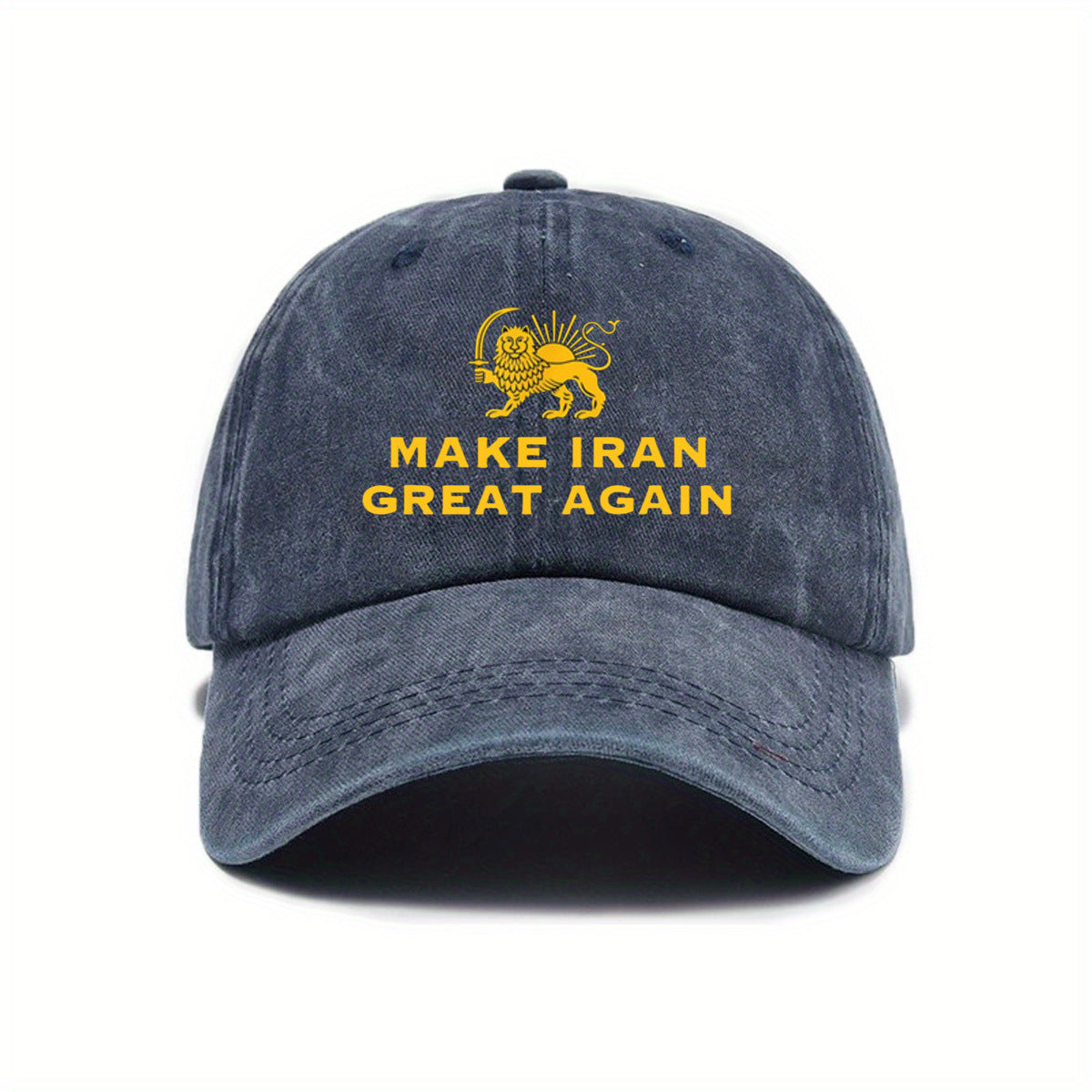 Washable Baseball Cap With A Curved Brimperfect For Spring And Summer Outdoor Sun Protection
