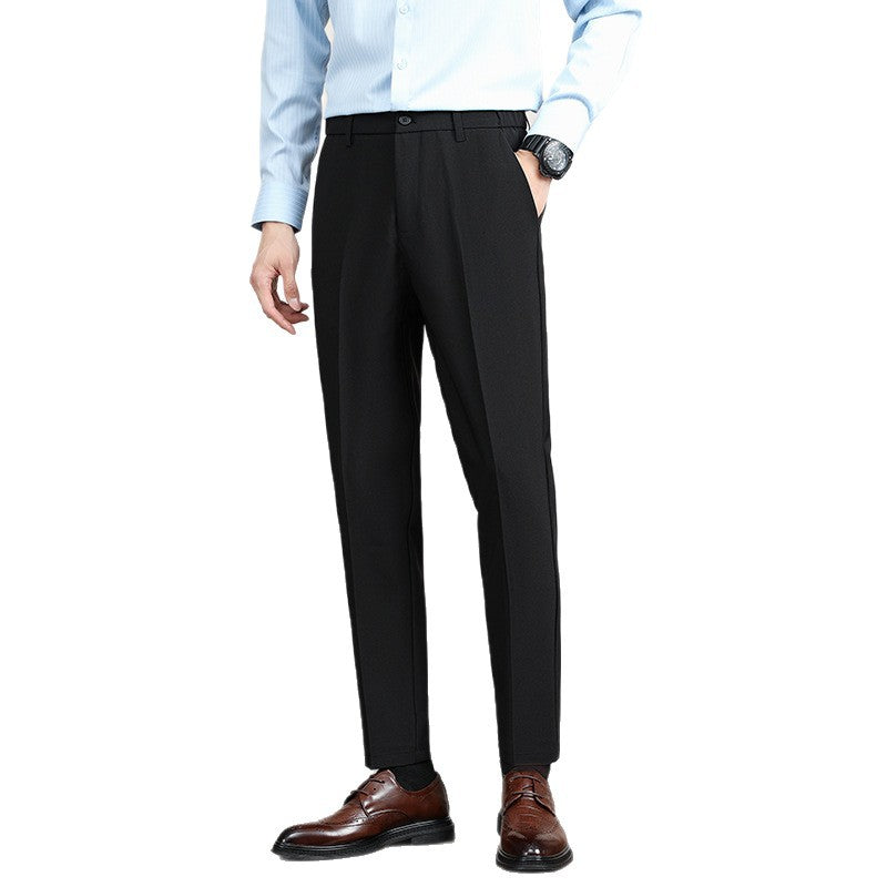 Korean-style Trendy Business Drop-crotch Mens Suit Pants