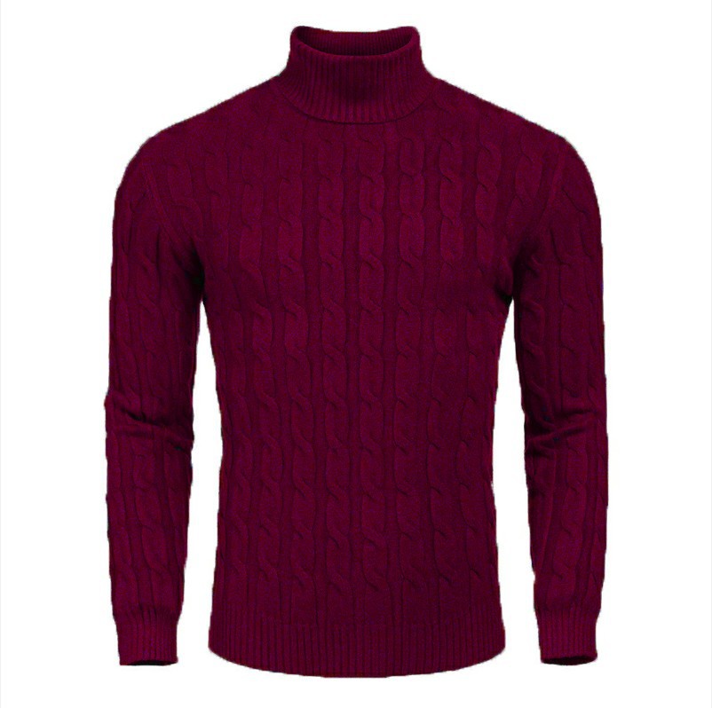 Men's Sweater Long-sleeved Knitted Turtleneck Bottoming Shirt