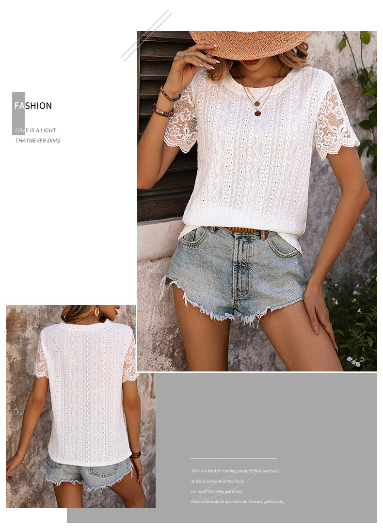 Sommerblonde Syet T-shirt Top Pullover