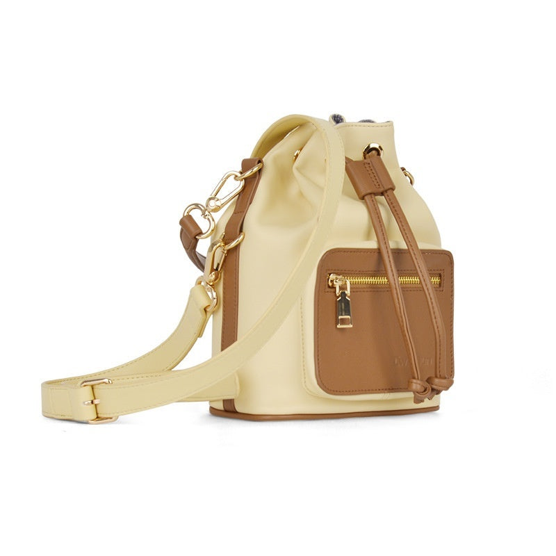 Drawstring Micro Single Camera Shoulder Bucket Bag