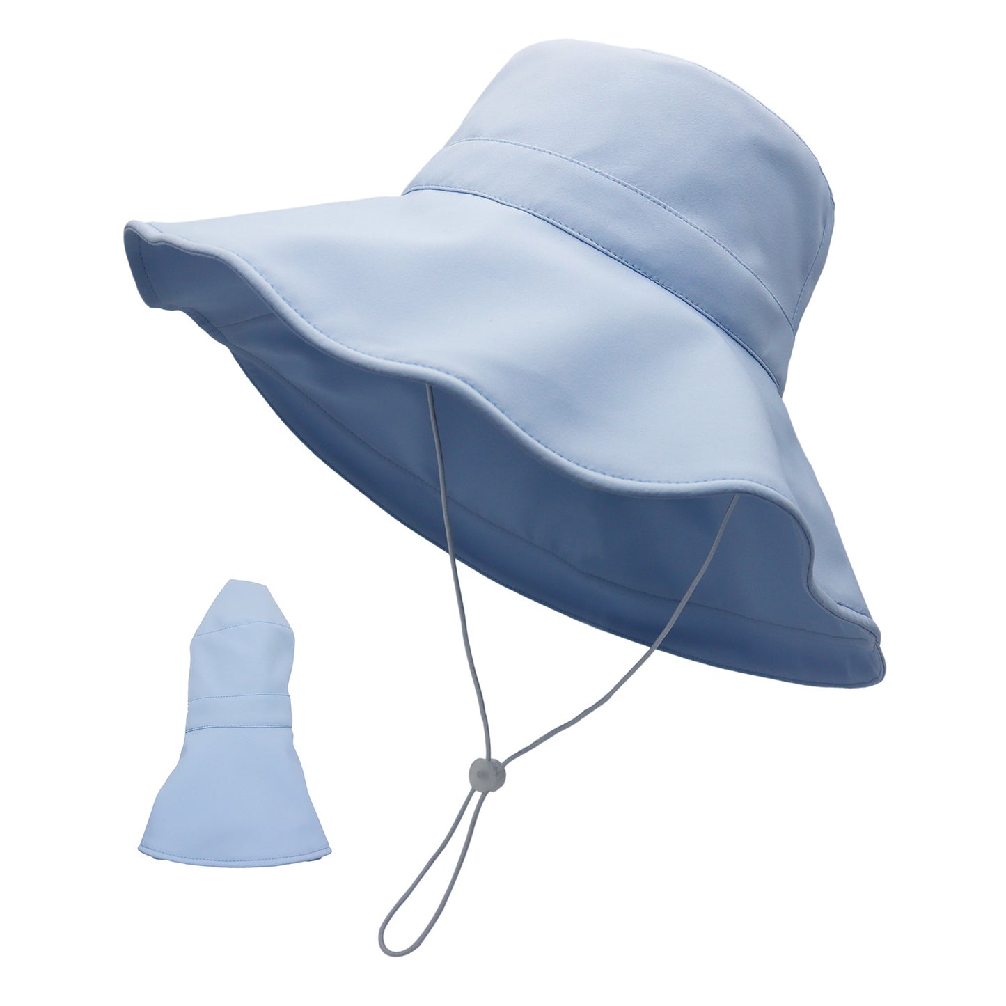 Spring And Summer New Cool UV Bucket Hat Women's Big Brim UV-proof Outdoor Sunshade Folding