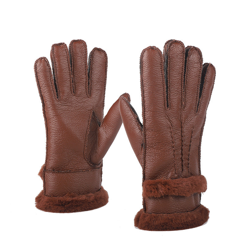 Non-slip And Velvet Thickened Outdoor Cycling Warm Gloves