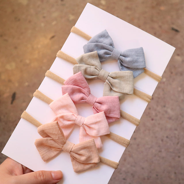 Baby Bow Tie Hair Hoop Nylon
