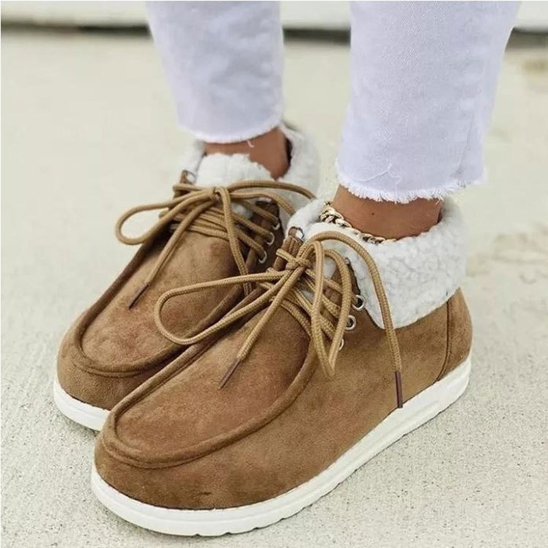 Round Toe Grey Even Size Everyday Solid Colour Spot Cotton Shoes