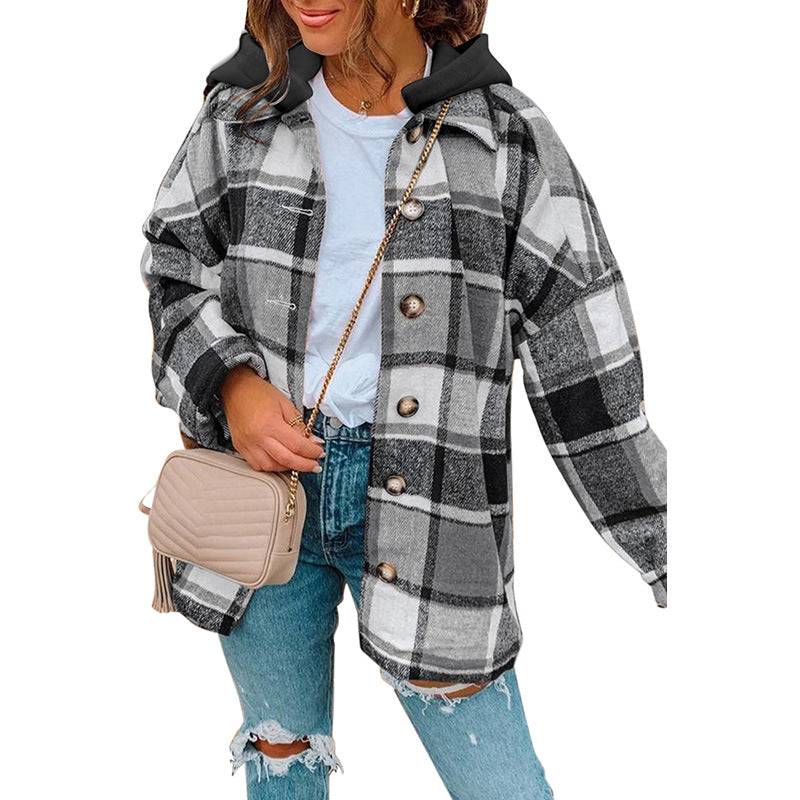 Women's Winter Pure Cotton Plaid Jacket