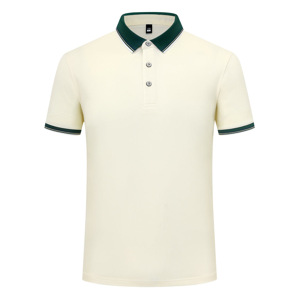 Elastic Fiber Di Skin Cotton Polo Shirt Color Matching