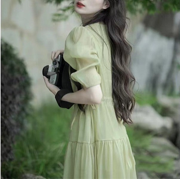 Long Dress French Fairy Unique And Gentle