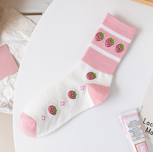 Cute Japanese Korean College Style Cotton Summer Stockings