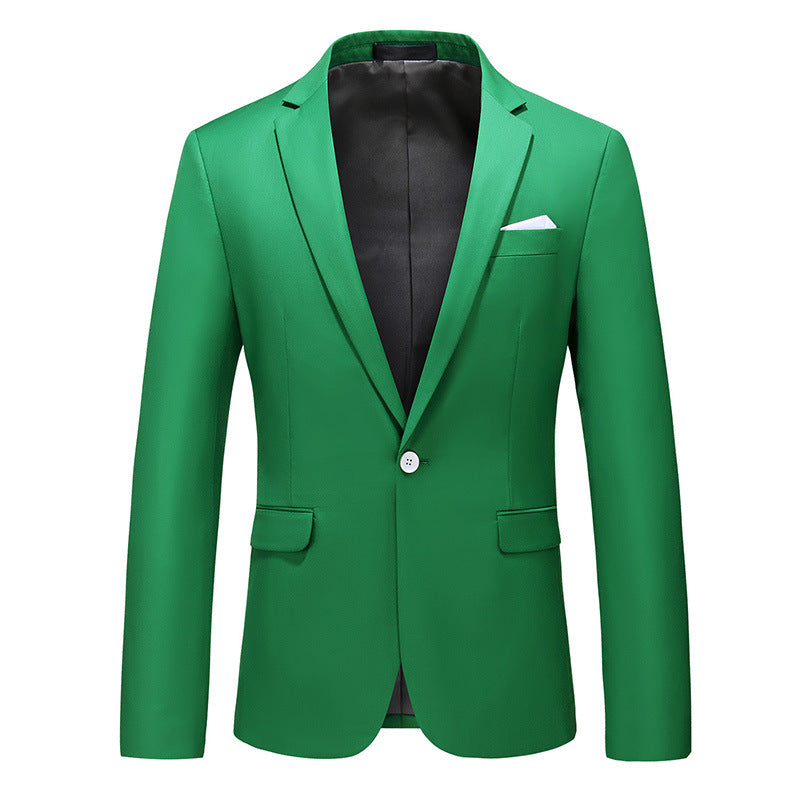 Habitjakke til mænd, koreansk stil, slim fit, business