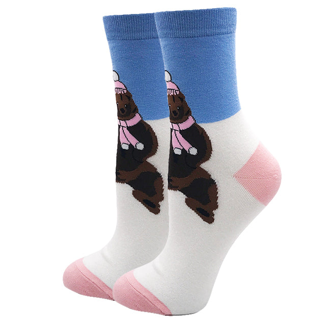 Women's Casual Fashion Simple Jacquard Socks