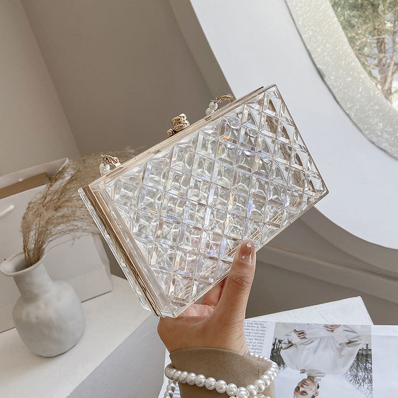 Women's Fashionable And Versatile Pearl Chain Crossbody Bag