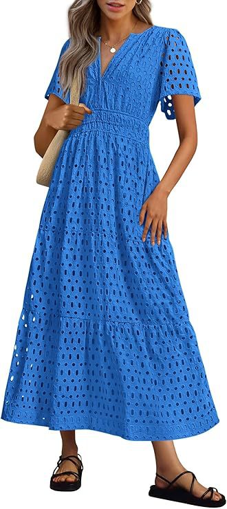 Women's Long Flowing Beach Vacation Dress