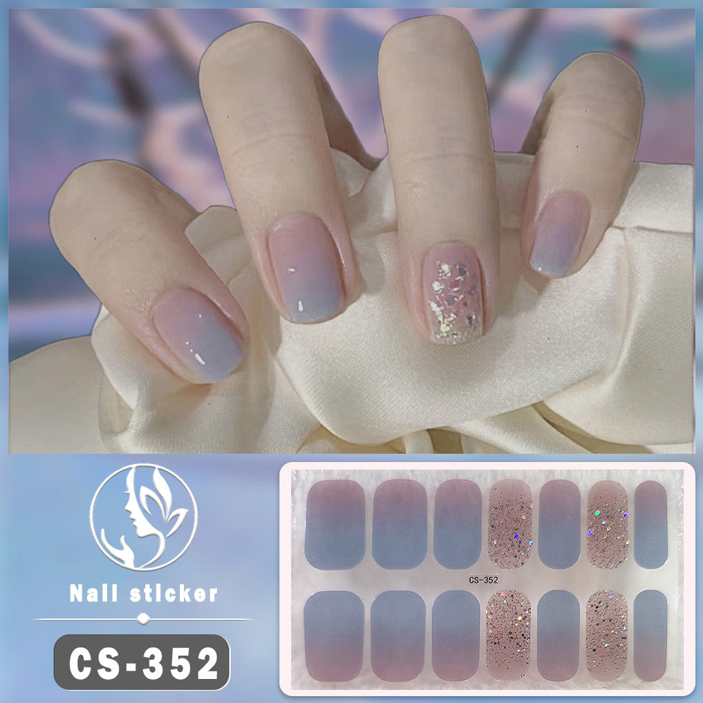 Waterproof Solid Color Nail Art Nail Shaped Piece