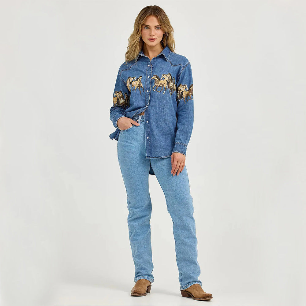 Retro Denim Lapel Denim Jacket