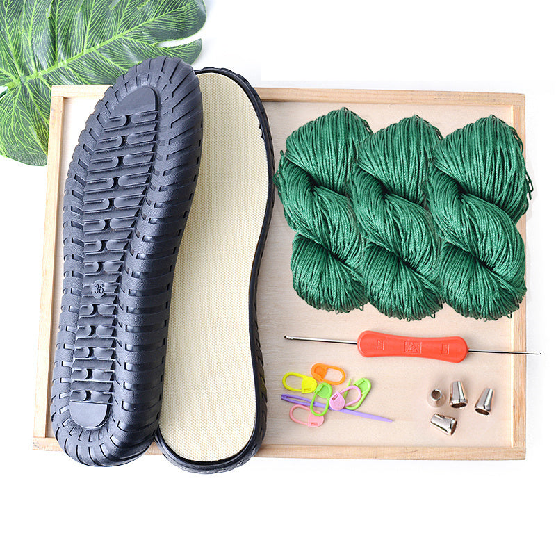 Woven Hollow Thread Cow Tendon Bottom Crystal Material Bag
