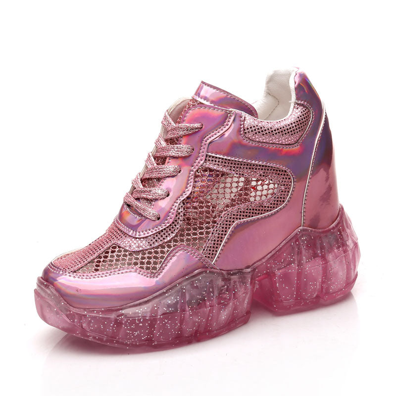 Frozen Shoes Trifle Platform Mesh Sneakers Breathable