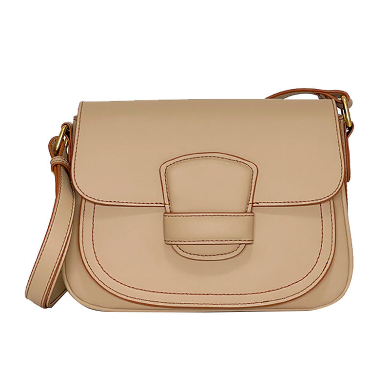 Udsøgt Skuldertaske/Crossbody-taske i ægte læder af høj kvalitet med klaplukning