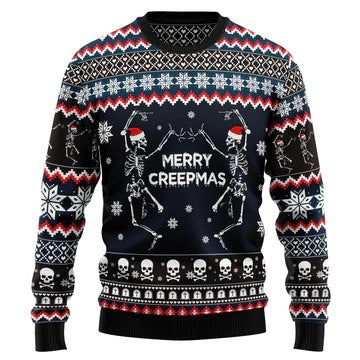 Men's Sports Loose Long-sleeve Regular Shoulder Round Neck Sweatshirt Christmas Series