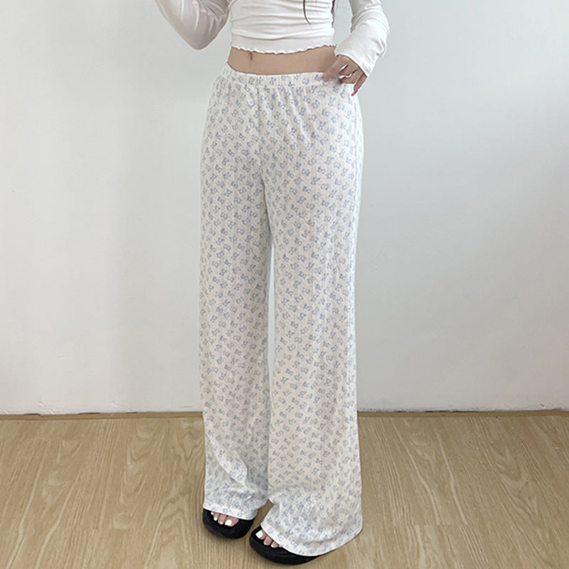 New Cute Bear Printed Home Casual Pants All-matching