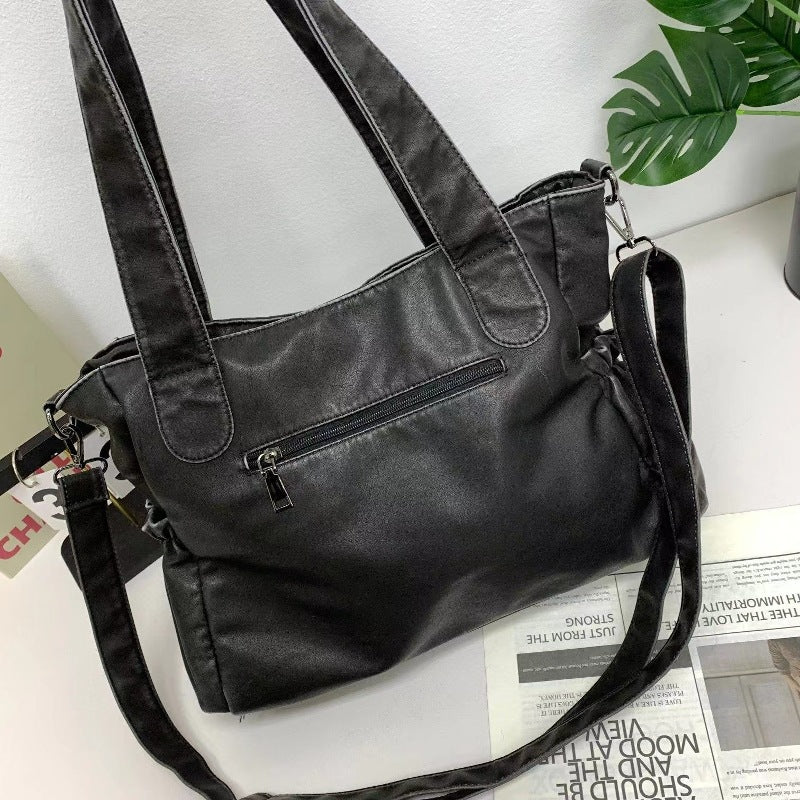 Ladies Fashion Washed Old Tote Bag