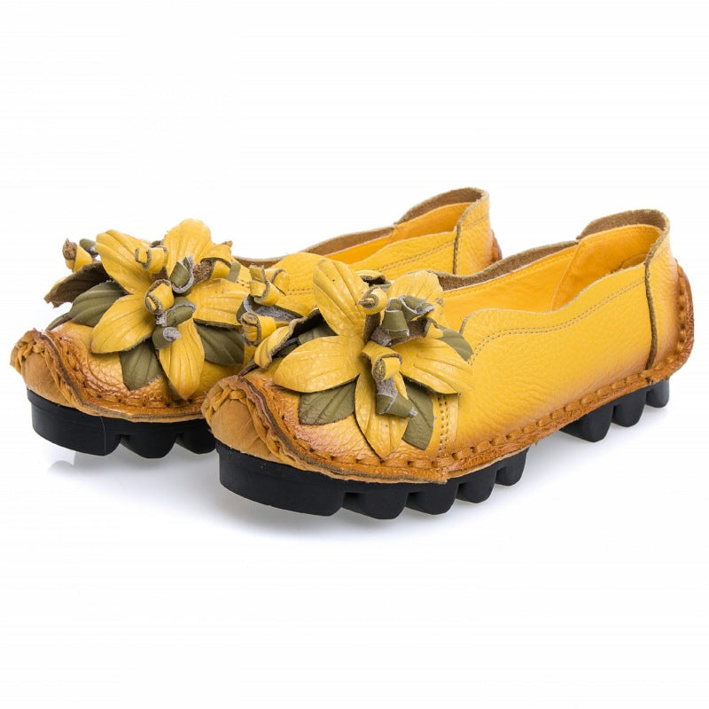 Women's Soft Sole Shallow Mouth Flat Maternity Shoes