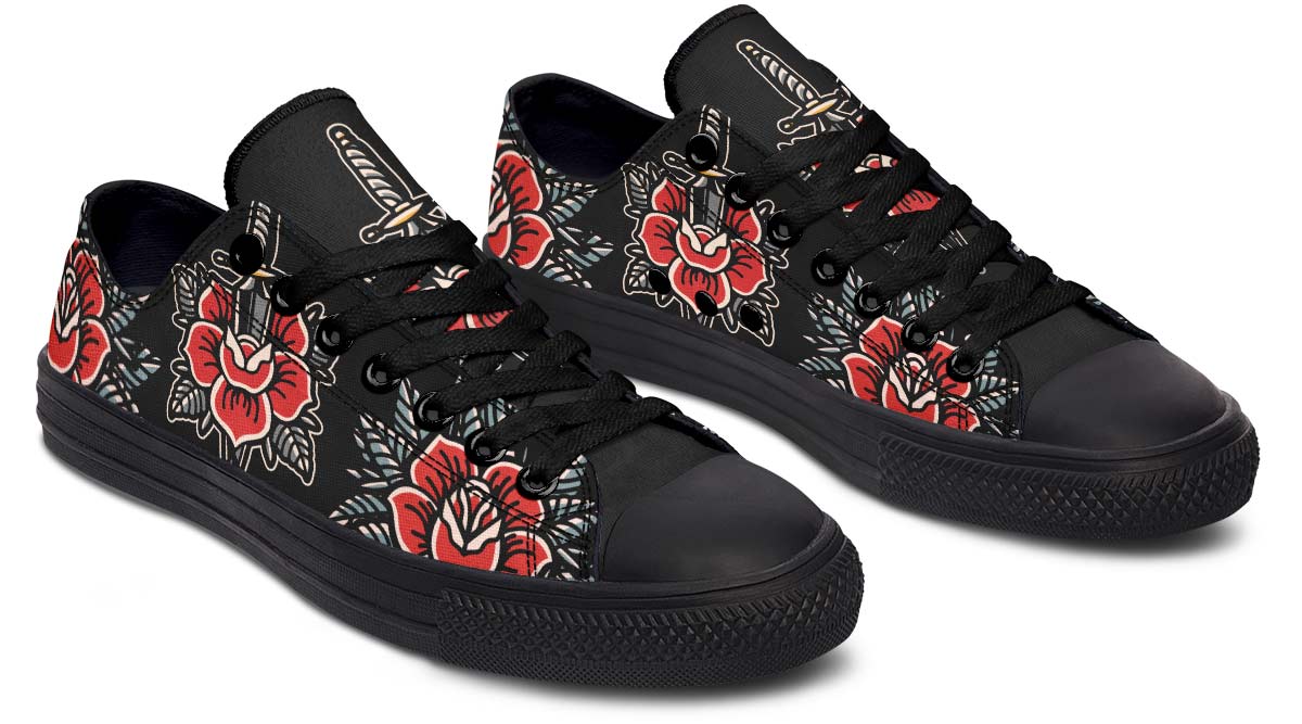 Fashion Print Couple Low-Top Canvas Shoes
