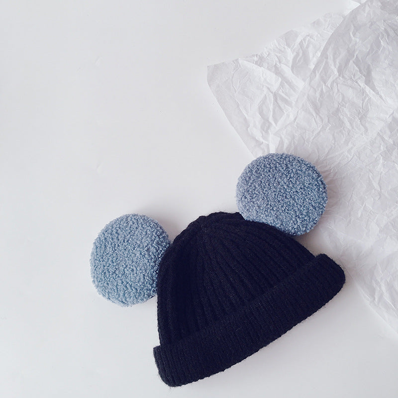 Cartoon Big Ears Children Woolen Cap