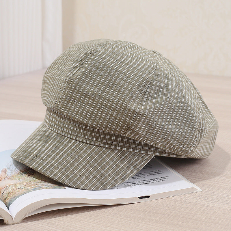Fashion Artistic Painter Cap Short Brim Casual Duck Tongue Newsboy Cap