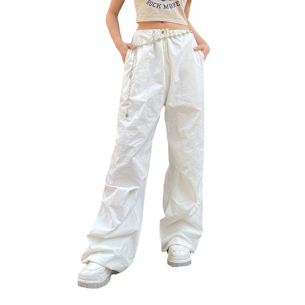 Loose Low Waist Casual Wide Leg Pants