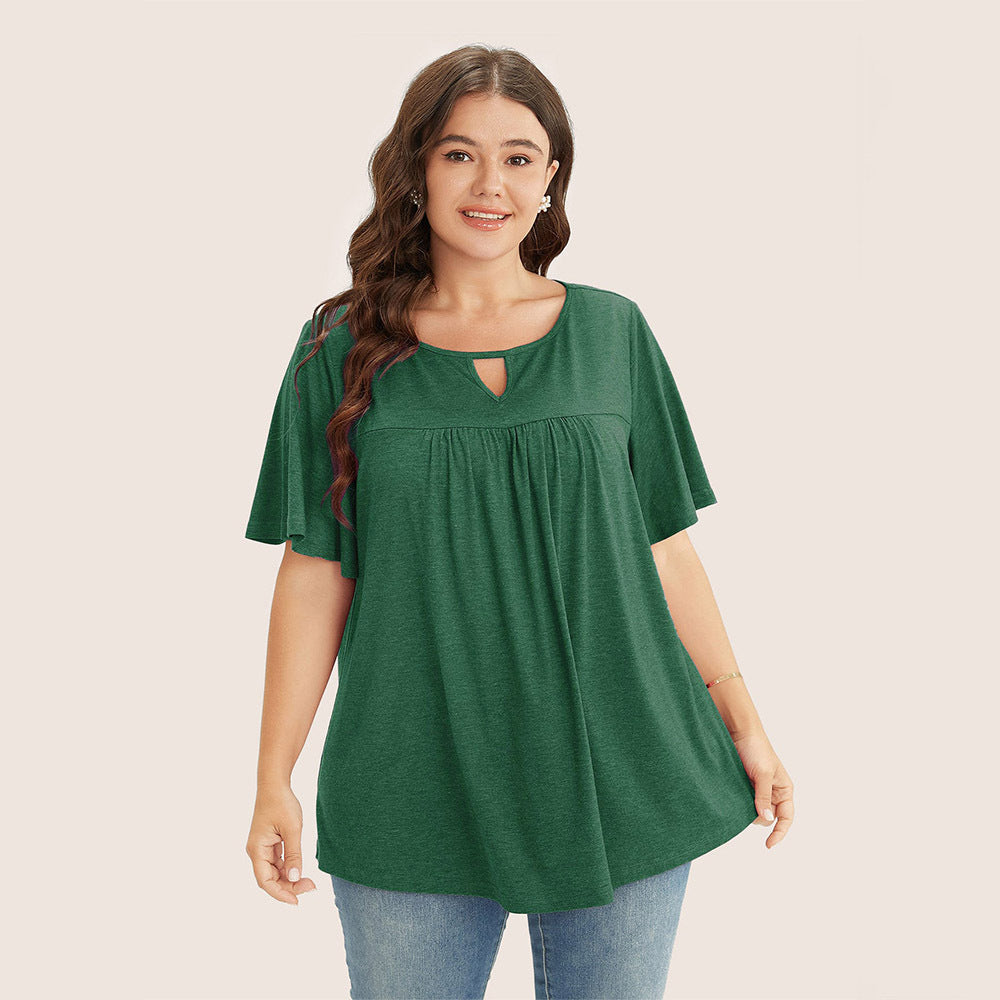 Simple And Casual Short-sleeved Summer Loose And Versatile Top