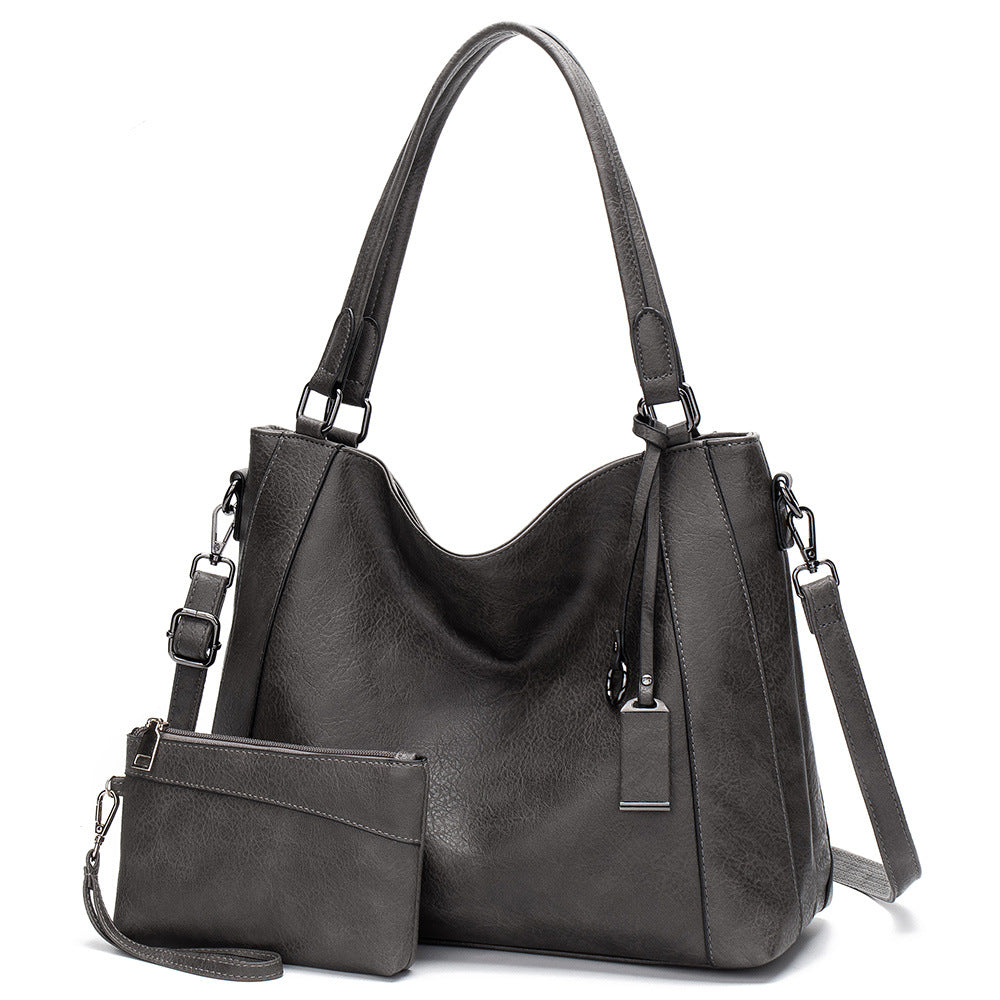 Casual Simple Women's Portable Hand-carrying Shoulder Pu Messenger Bag