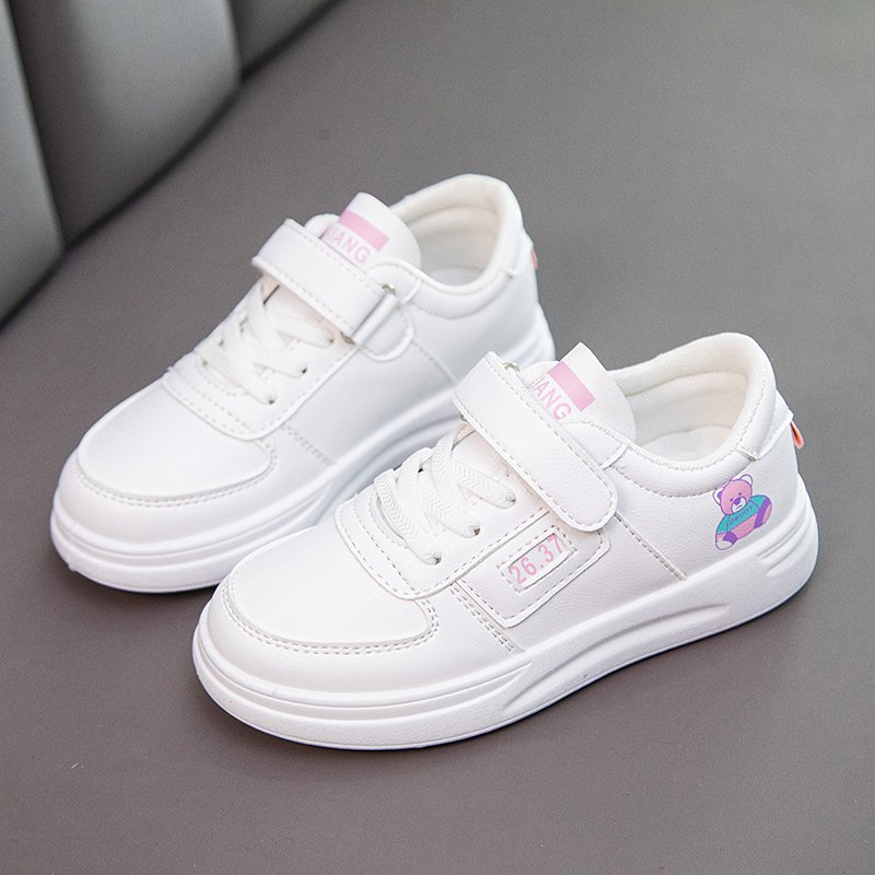 Children's Small White Shoes Spring New Board Shoes