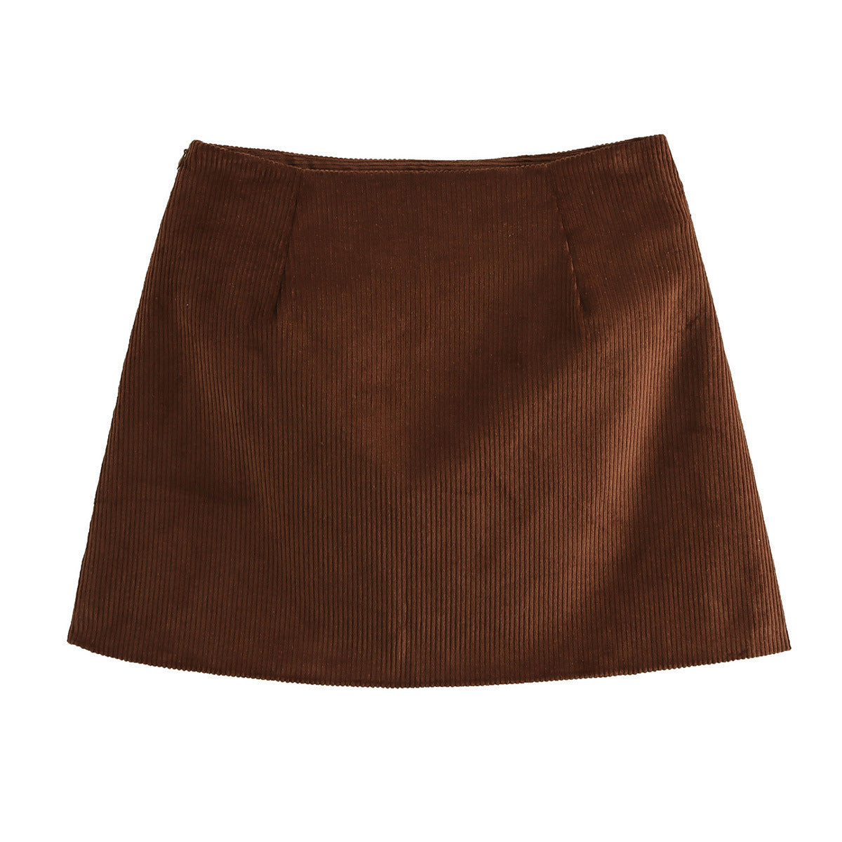 New Solid Color Corduroy Mini A- Line Skirt