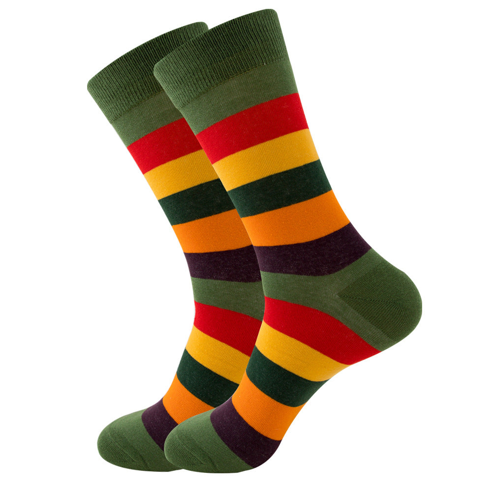 Fashion Square Mid-calf Wave Socks