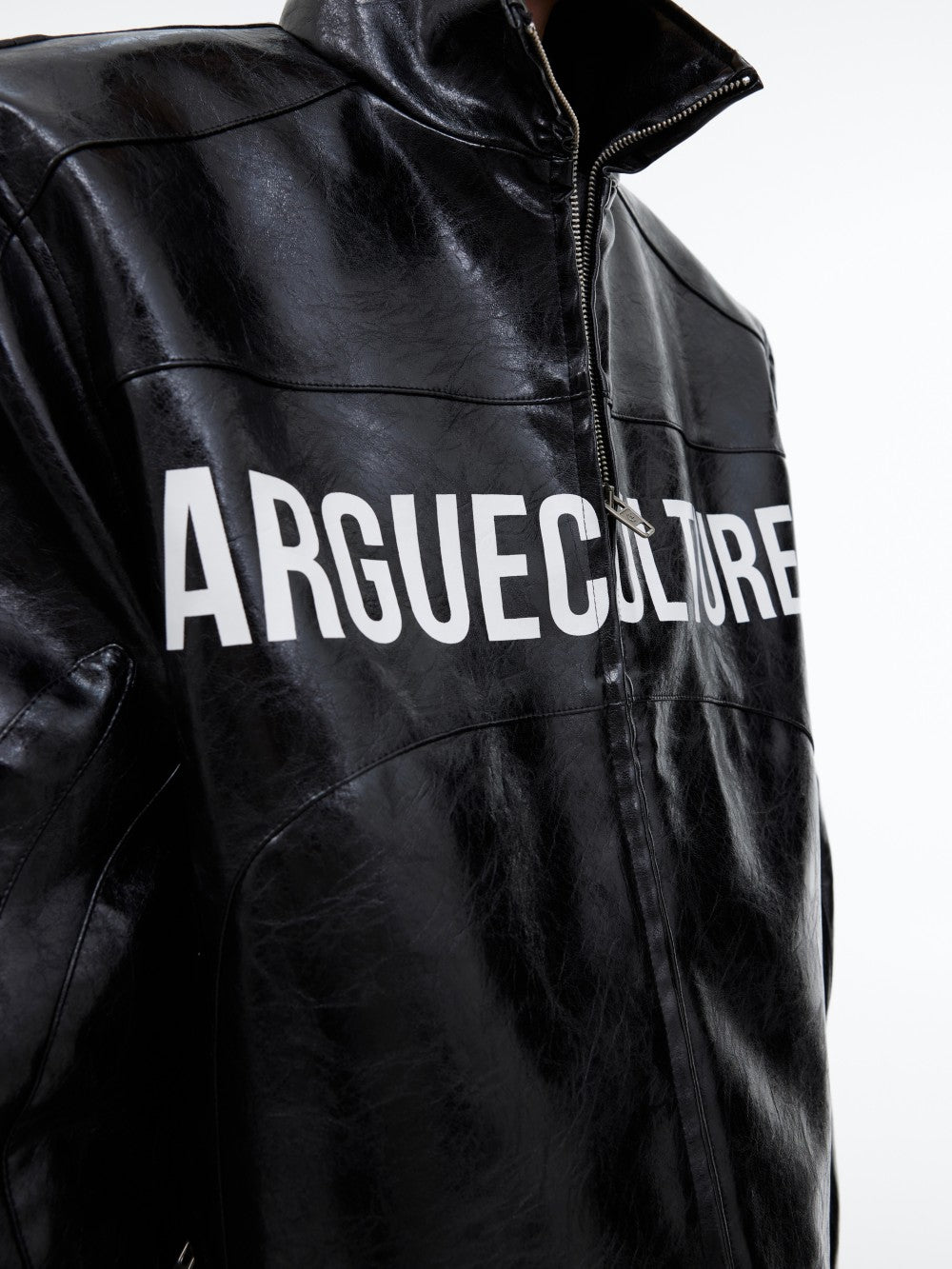 Shiny Patent Leather Short Jacket