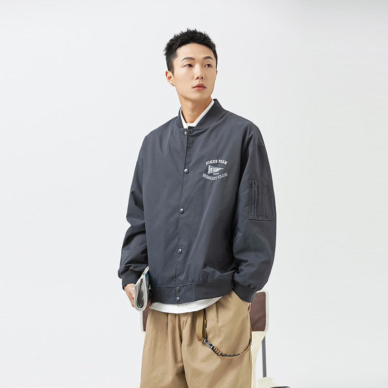 American Embroidery Couple Workwear Jacket