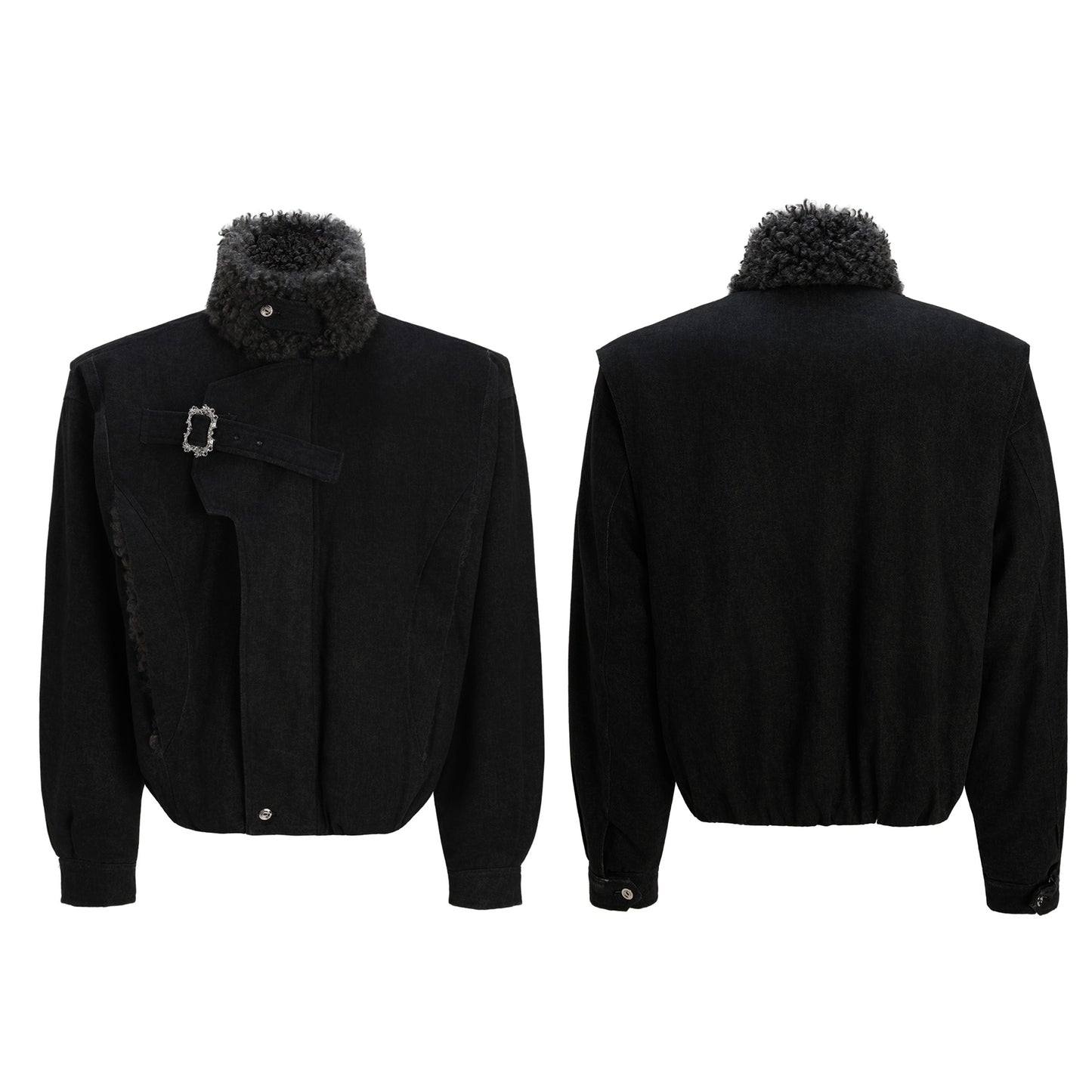 Mens Winter Thermal Jacket With Side-seam Patch Pockets