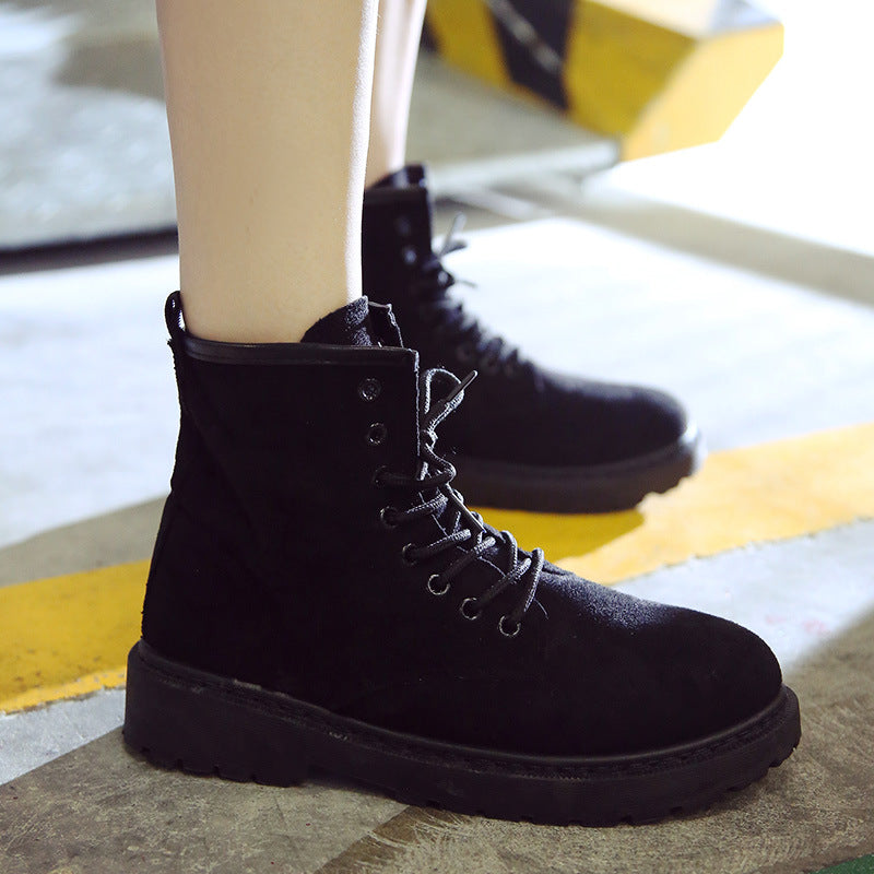 Single Boots Ankle Boots Breathable All-match Flat Bottom