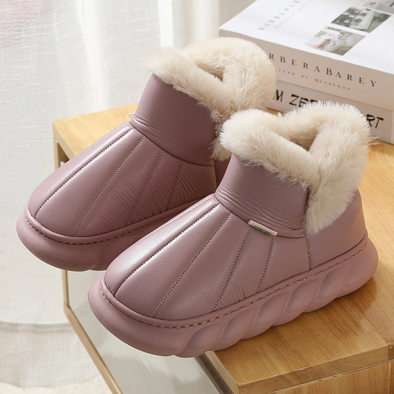 Winter Cotton Slippers Women's Waterproof And Anti-slip