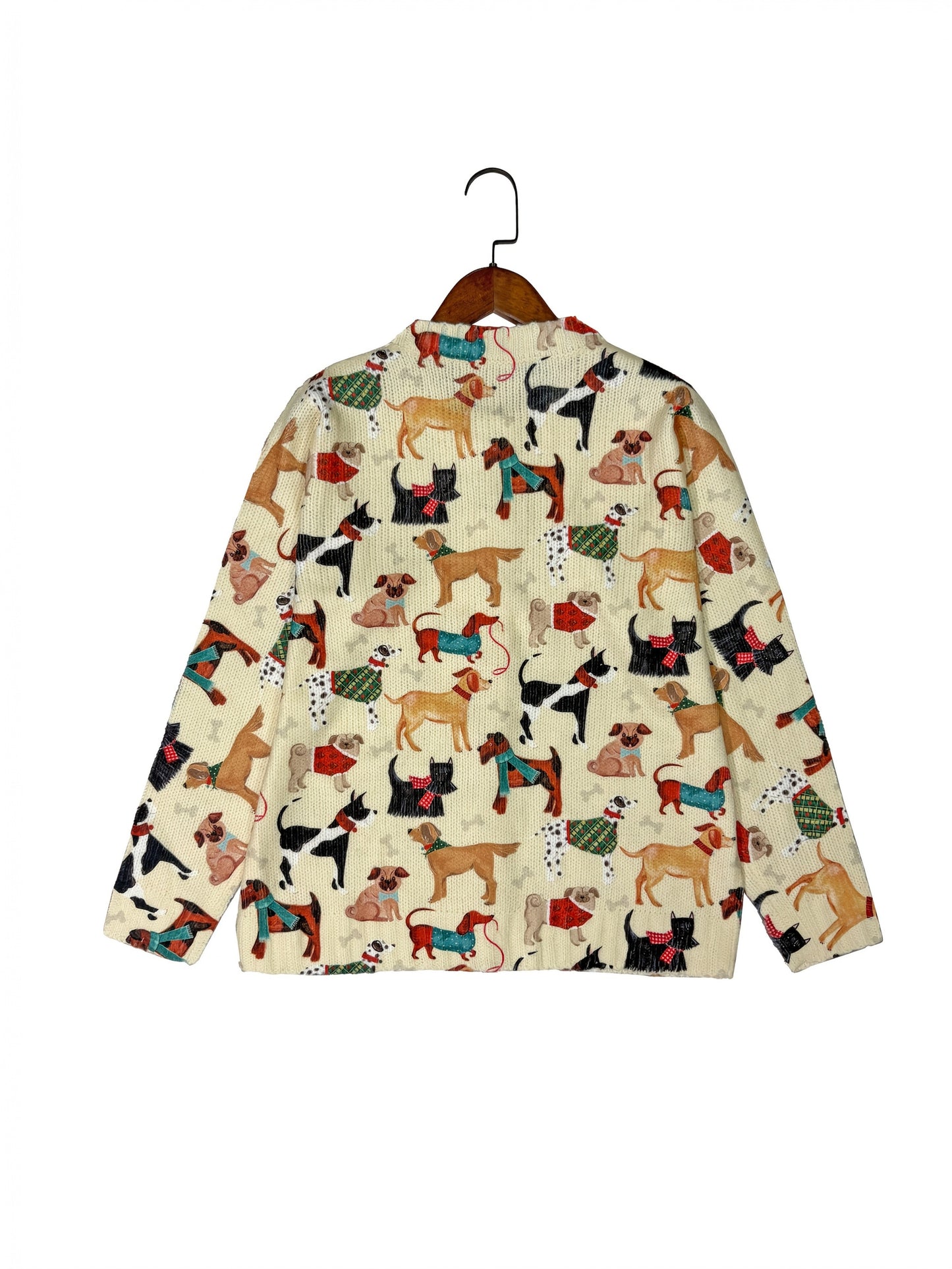 Color Printed Light And Transparent Sweater